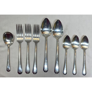 Vintage Rogers La France silverplate 9 Pieces Flatware 1920